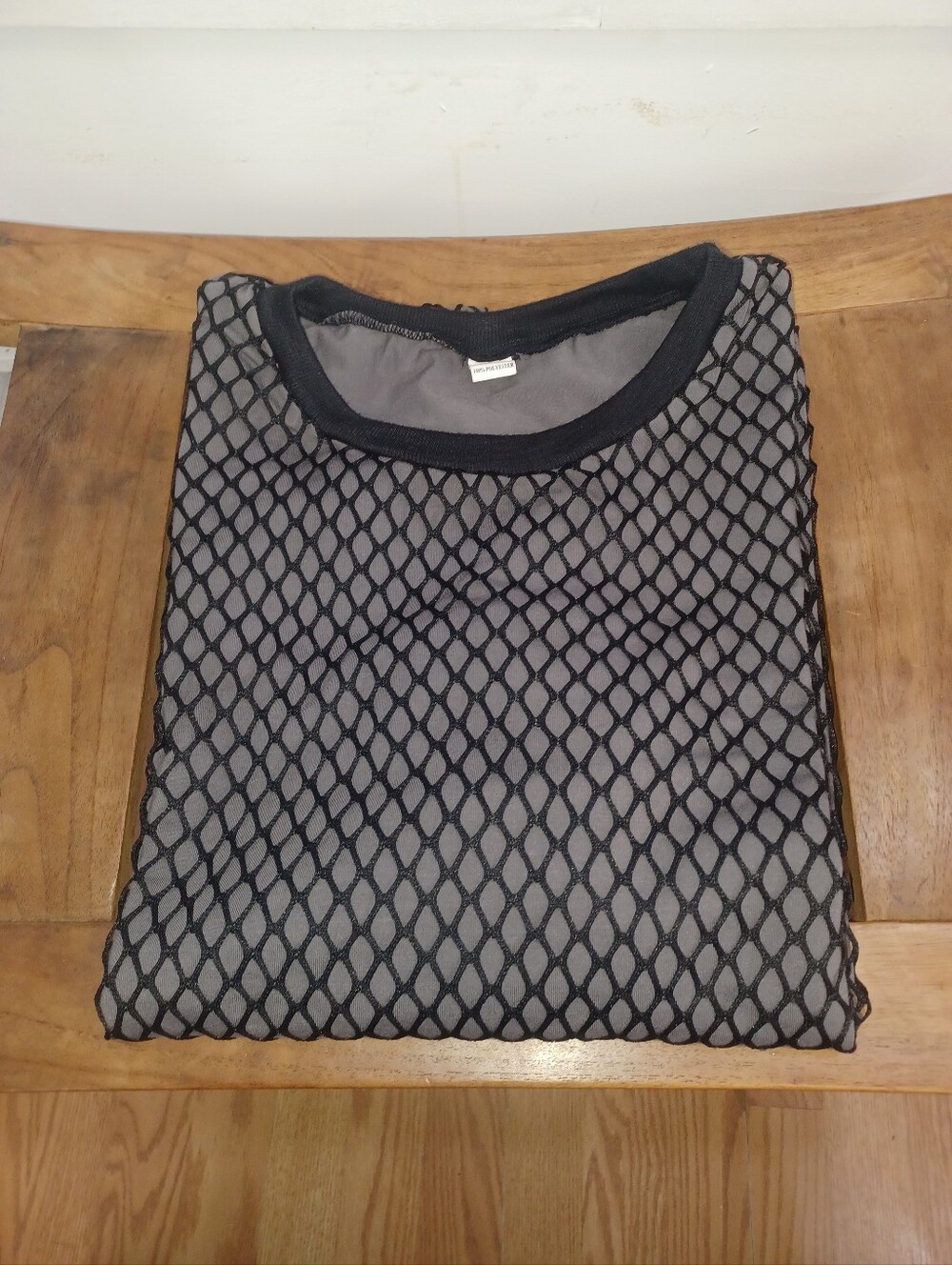 Black Fishnet Overlay Top Two-layered Ninja Fishnet Unisex